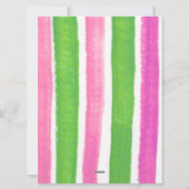 Watermelon Birthday girl Trivia Trio Game card Feestdagenkaart (Achterkant)