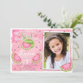 Watermelon Birthday Invitation Kaart (Staand voorkant)