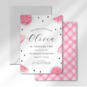Watermelon Birthday Invitation Kaart