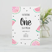 Watermelon Birthday Invitation Kaart (Staand voorkant)