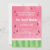 Watermelon Birthday Invitation Melon Kaart (Voorkant)