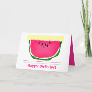 Watermelon BIrthday-kaart Kaart