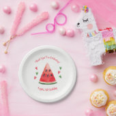 Watermelon Birthday Papieren Bordje (Feest)