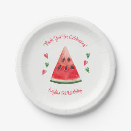 Watermelon Birthday Papieren Bordje