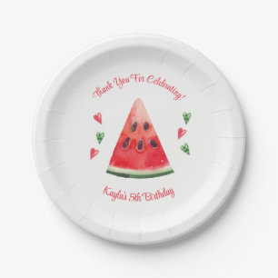 Watermelon Birthday Papieren Bordje