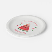 Watermelon Birthday Papieren Bordje (Gekanteld)