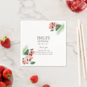 Watermelon Birthday Party Brush Strokes Painterly Servet (Insitu)