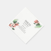 Watermelon Birthday Party Brush Strokes Painterly Servet (Hoek)