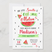 Watermelon Birthday Party Invitation Kaart (Voorkant)