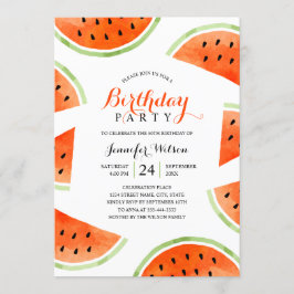 Watermelon Birthday Party Summer Beach Tropical Kaart