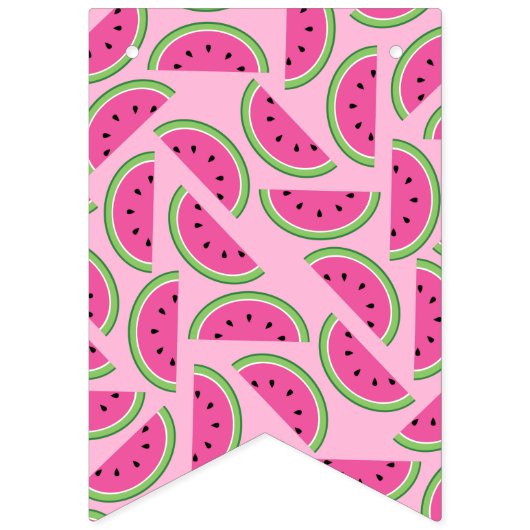 Watermelon Birthday Party Vlaggetjes (Eerste vlag)