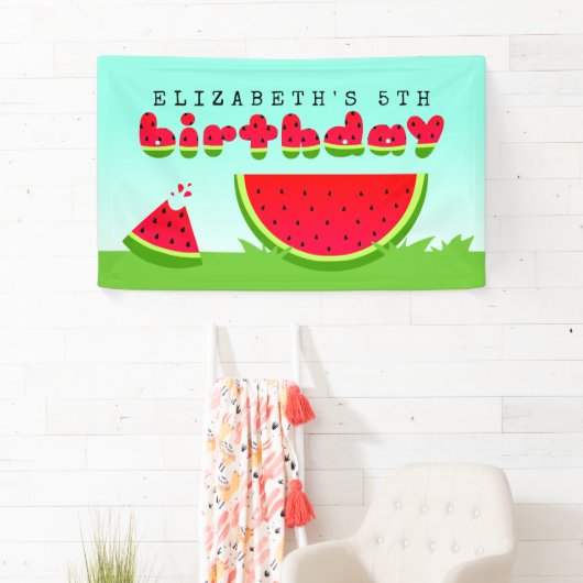 Watermelon Birthday Picnic Spandoek (Insitu)