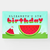 Watermelon Birthday Picnic Spandoek (Horizontaal)