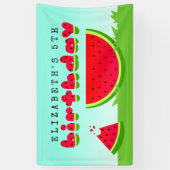 Watermelon Birthday Picnic Spandoek (Verticaal)