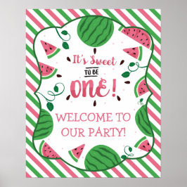 Watermelon Birthday Poster