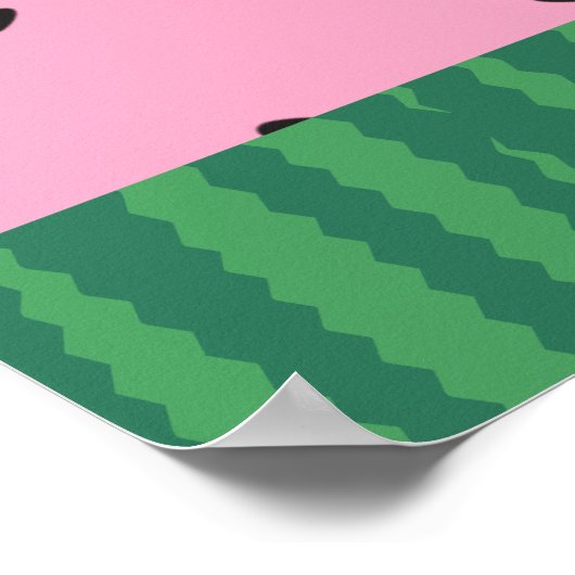 Watermelon Birthday Welcome Poster (Hoek)