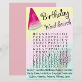 Watermelon Birthday word search game (Voorkant / Achterkant)