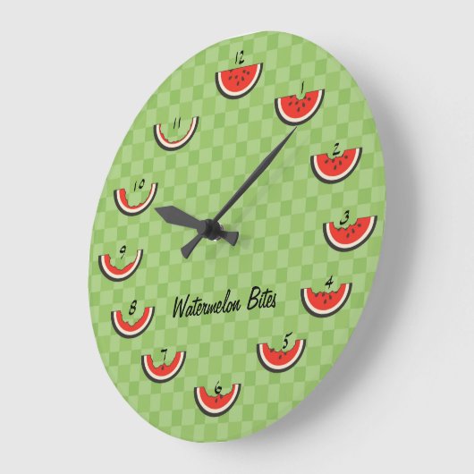 Watermelon Bites Clock Grote Klok (Hoek)