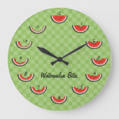 Watermelon Bites Clock Grote Klok (Voorkant)