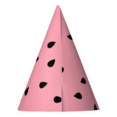 Watermelon Black Seeds Summer Vibes Juicy Pink Feesthoedjes (Achterkant)