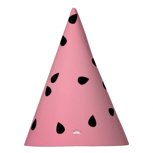 Watermelon Black Seeds Summer Vibes Juicy Pink Feesthoedjes (Rechts)