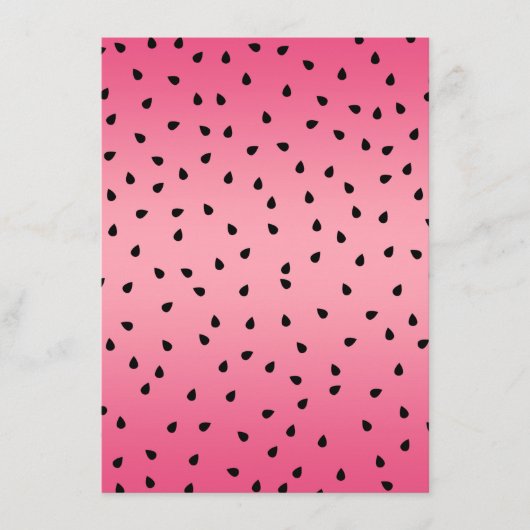 Watermelon Black Seeds Summer Vibes Juicy Pink Menu (Voorkant)
