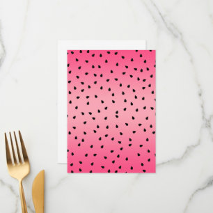 Watermelon Black Seeds Summer Vibes Juicy Pink Menu