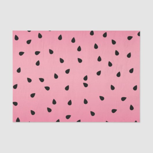 Watermelon Black Seeds Summer Vibes Juicy Pink Tissuepapier (Voorkant)