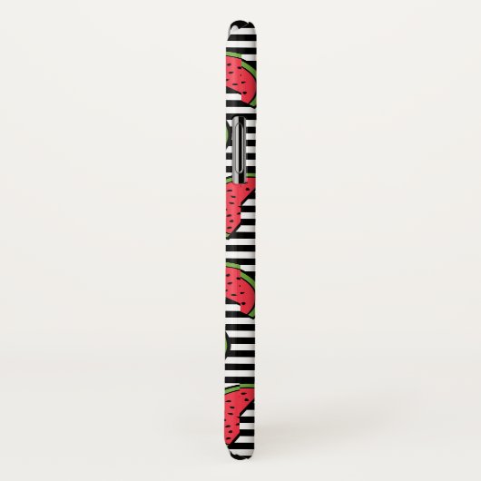 Watermelon Black & White Stripes Pattern Case-Mate iPhone Case (Achterkant / rechts)