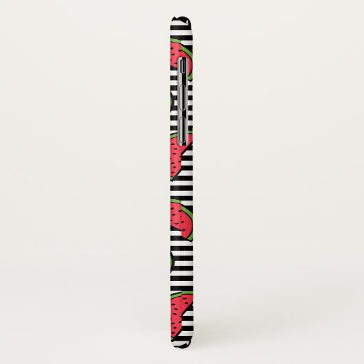 Watermelon Black & White Stripes Pattern Case-Mate iPhone Case (Achterkant/links)