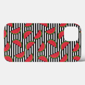 Watermelon Black & White Stripes Pattern Case-Mate iPhone Case (Achterkant (horizontaal))