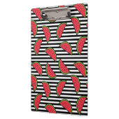 Watermelon Black & White Stripes Pattern Klembord (Links)