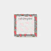 Watermelon Black & White Stripes Pattern Post-it® Notes (Voorkant)