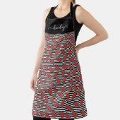 Watermelon Black & White Stripes Pattern Schort (Insitu)