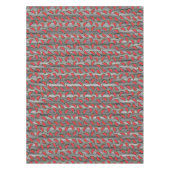 Watermelon Black & White Stripes Pattern Tafelkleed (Voorkant)