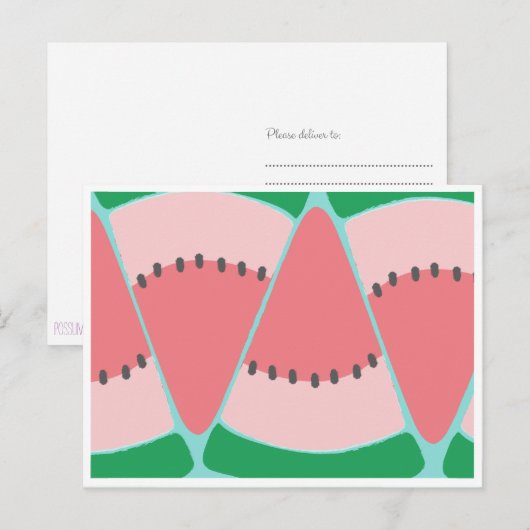 Watermelon Bonanza Briefkaart (Voorkant / Achterkant)