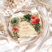 Watermelon Botanical Garden Diapper Raffle  Informatiekaartje