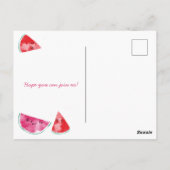 Watermelon Bridal Shower Briefkaart (Achterkant)