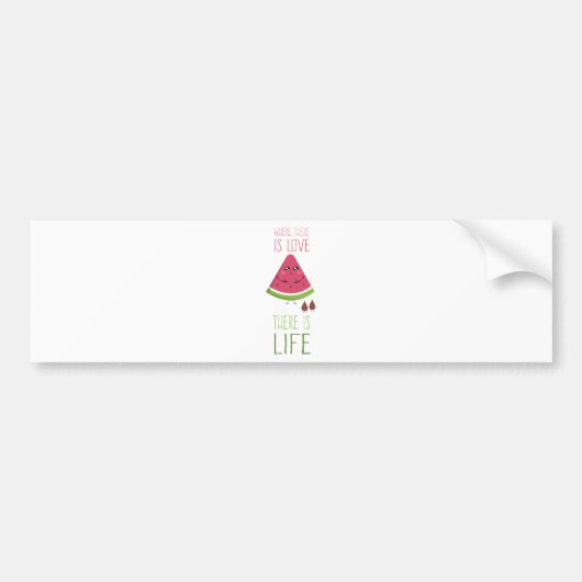 Watermelon Bumpersticker (Voorkant)