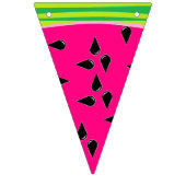 Watermelon Bunting Banner Pink Green Party Decor (Eerste vlag)