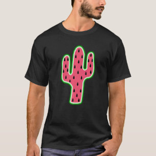 Watermelon Cactus Fun Summer Fruit Cute Cacti Melo T-shirt