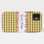 Watermelon Check Jouw naam iPhone hoesje (Achterkant (horizontaal))