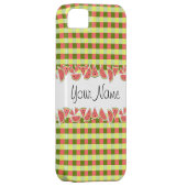 Watermelon Check Jouw naam iPhone hoesje (Back/Rechts)