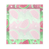 Watermelon Chevron Pattern Notitieblok (Voorkant)