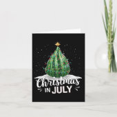 Watermelon Christmas Tree Christmas In July Summer Kaart (Voorkant)
