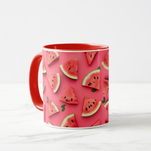 Watermelon Coffee Mug Vibrant Design Mok (Voorkant links)