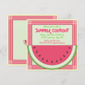 Watermelon Cookout Picnic Uitnodiging (Voorkant / Achterkant)