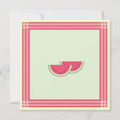 Watermelon Cookout Picnic Uitnodiging (Achterkant)