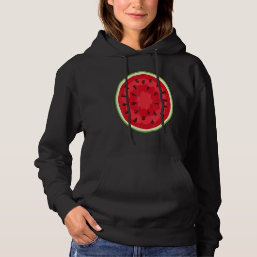 Watermelon Costume Crew Halloween Costume Frui Hoodie (Voorkant)