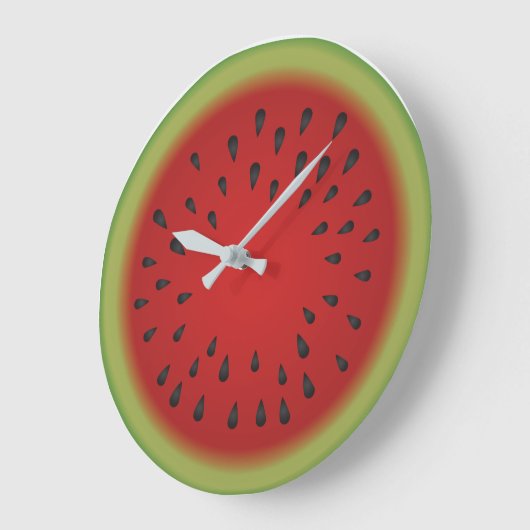 Watermelon Cutaway Round Clock Grote Klok (Hoek)